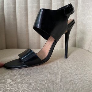 Firth black high heeled sandals